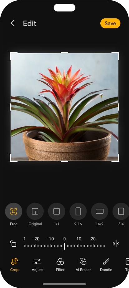 Press AI Eraser and follow the instructions on the screen to use the function.