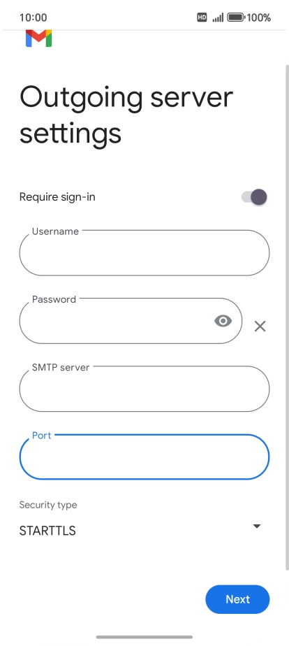 Press the drop down list below 