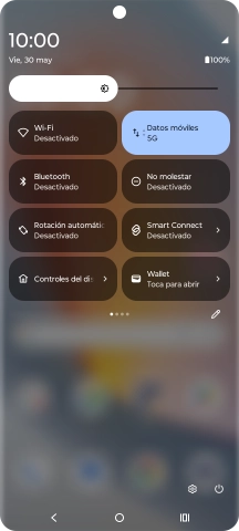 Pulsa el icono de ajustes.
