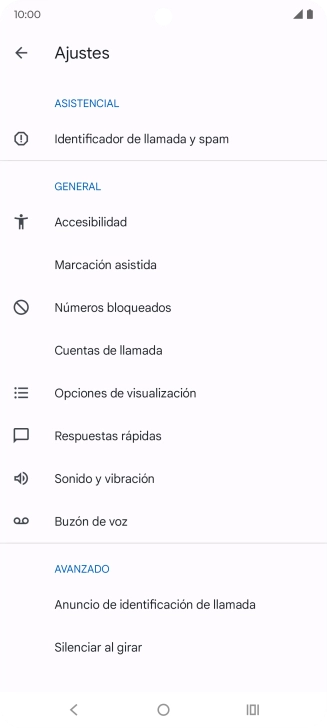 Pulsa Cuentas de llamada.