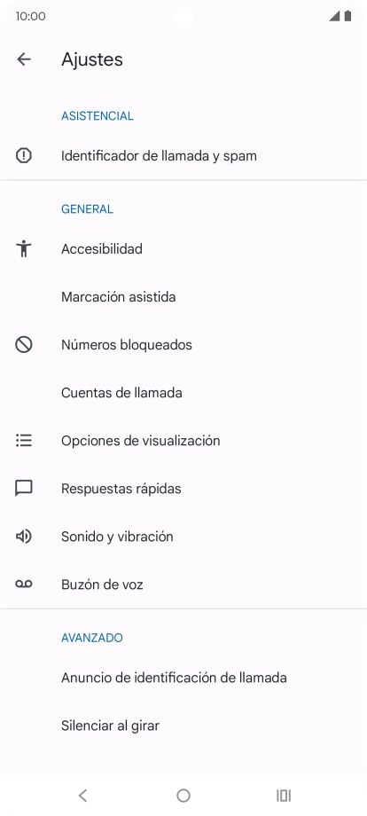 Pulsa Cuentas de llamada.