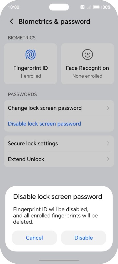 Press Disable.