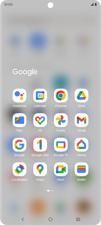 Pulsa Fotos y desplázate a la carpeta deseada.