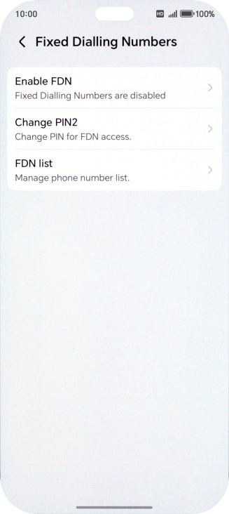 Press FDN list.