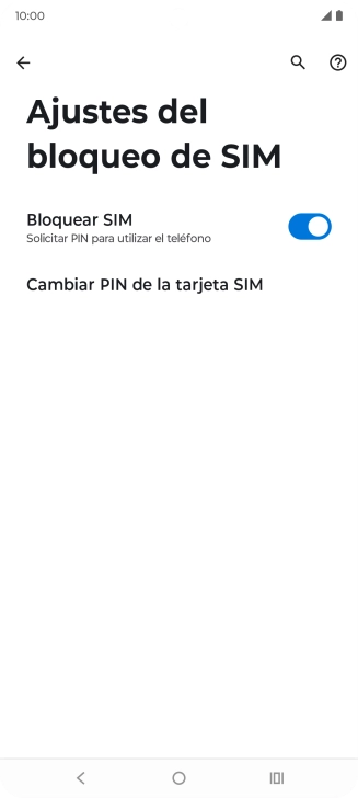 Pulsa el indicador junto a 