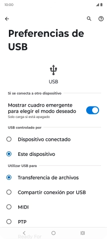 Pulsa Transferencia de archivos.