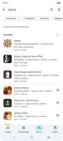 Pulsa la app deseada.