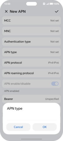 Key in mms and press OK.