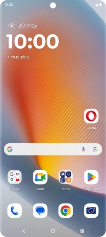 Desliza dos dedos hacia abajo desde la parte superior de la pantalla.