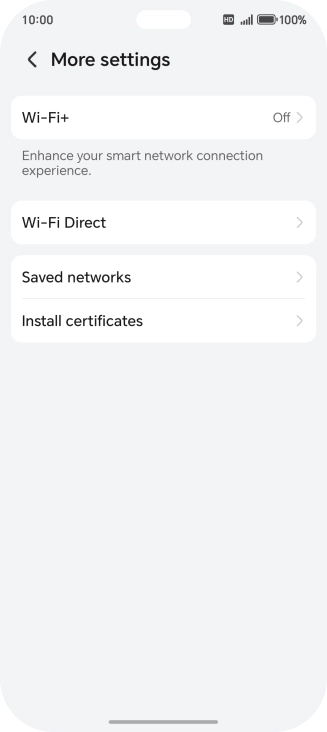 Press Wi-Fi+.
