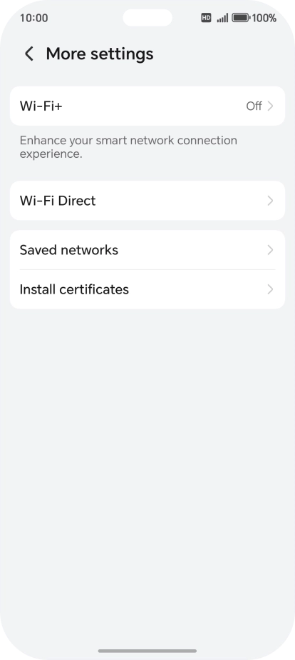 Press Wi-Fi+.