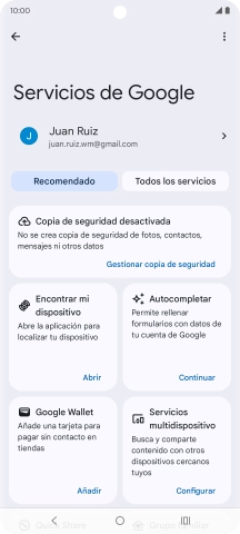 Pulsa Encontrar mi dispositivo.