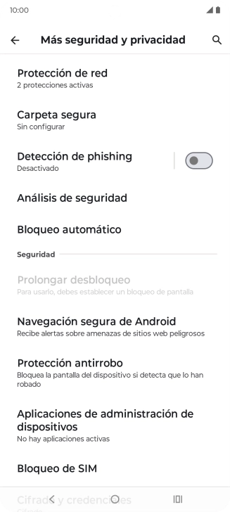 Pulsa Bloqueo de SIM.