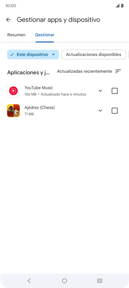 Pulsa la app deseada.