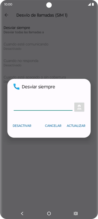 Pulsa DESACTIVAR.