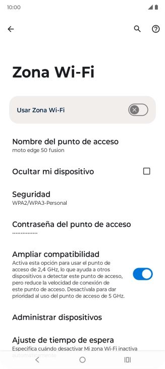 Pulsa Nombre del punto de acceso.