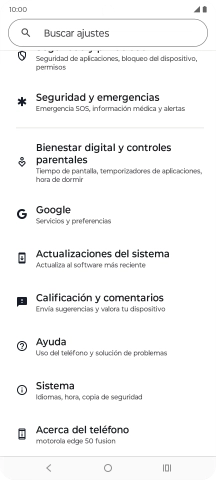 Pulsa Sistema.