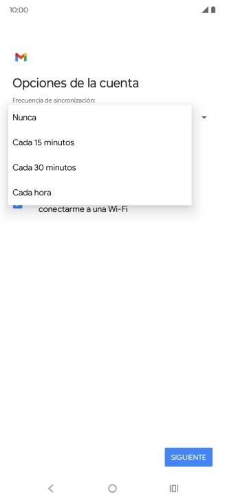 Pulsa el ajuste deseado.