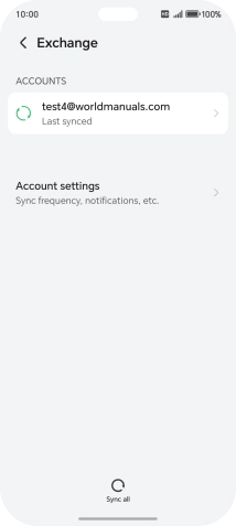 Press Account settings.