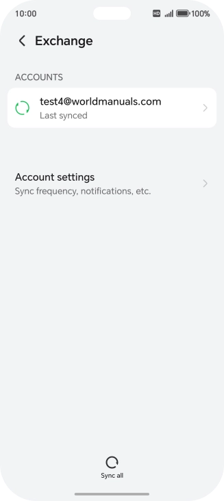 Press Account settings.