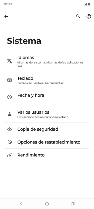 Pulsa Fecha y hora.
