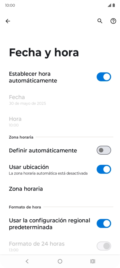 Pulsa el indicador junto a 