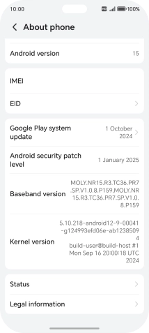 Press EID to see your phone’s EID number.