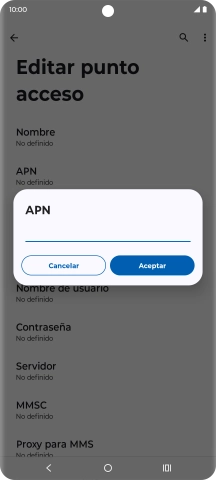 Introduce airtelwap.es y pulsa Aceptar.