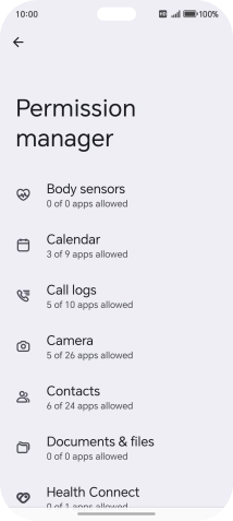 Press the required phone function.