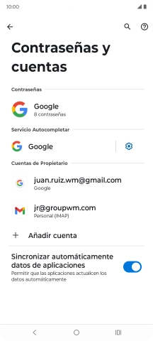 Pulsa el indicador junto a 