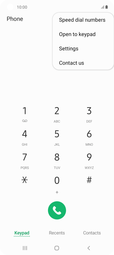Samsung Galaxy A21s - Turn your own caller identification on or off | Vodafone UK