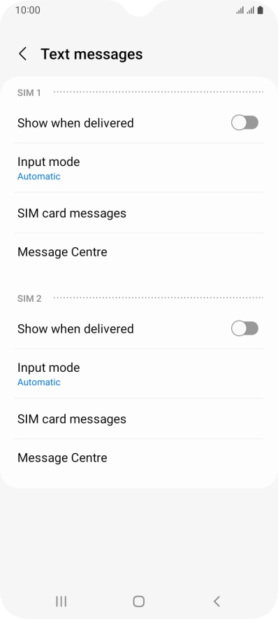 Samsung Galaxy A04s - Set up your phone for text messaging | Vodafone UK