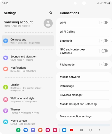 Samsung Galaxy Z Fold4 - Select dual SIM settings | Vodafone UK
