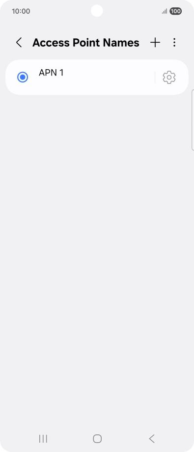 Press the add icon.