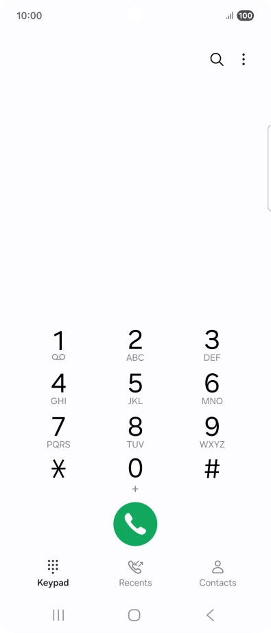 Press the menu icon.