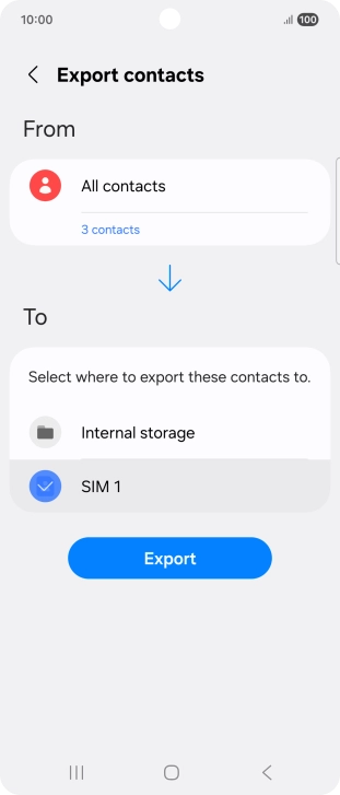 Press Export.
