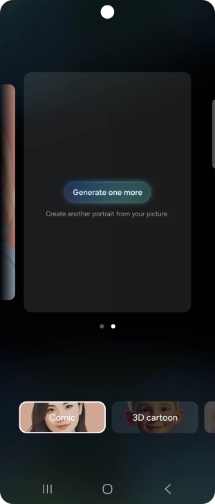 Press Generate one more to generate a new photo suggestion.