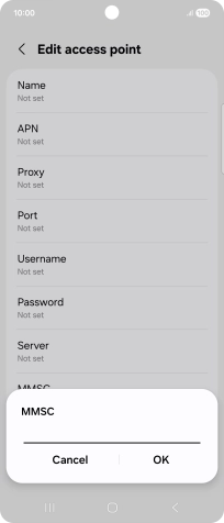 Key in http://mms.vodafone.co.uk/servlets/mms and press OK.