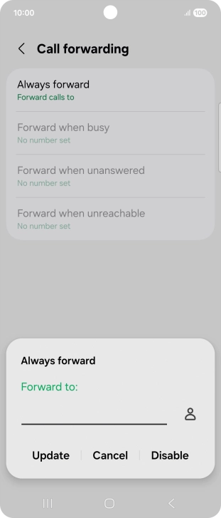 Press Disable.