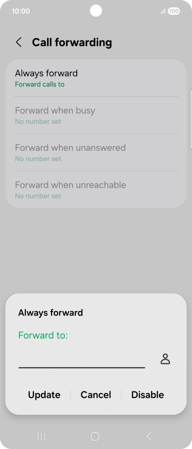 Press Disable.