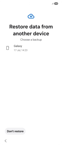 Press the required backup and your phone restores the content of the selected backup. Subsequently, follow the instructions on the screen to set up your phone and prepare it for use.