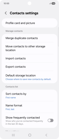 Press Import contacts.