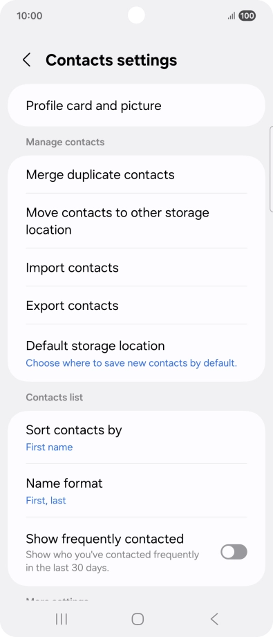 Press Import contacts.
