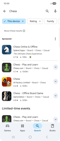 Press the required app.