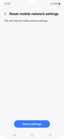 Press Reset settings.