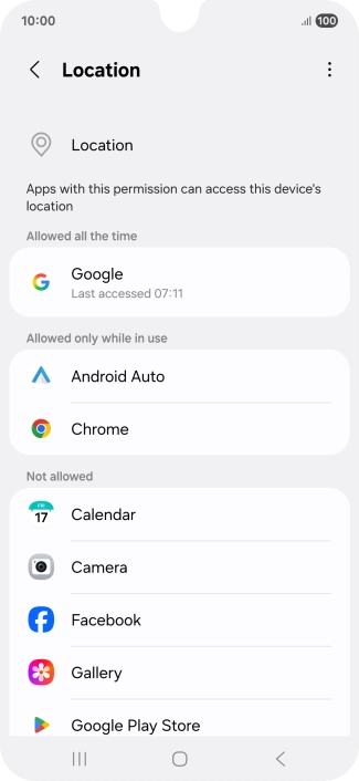 Press the required app.