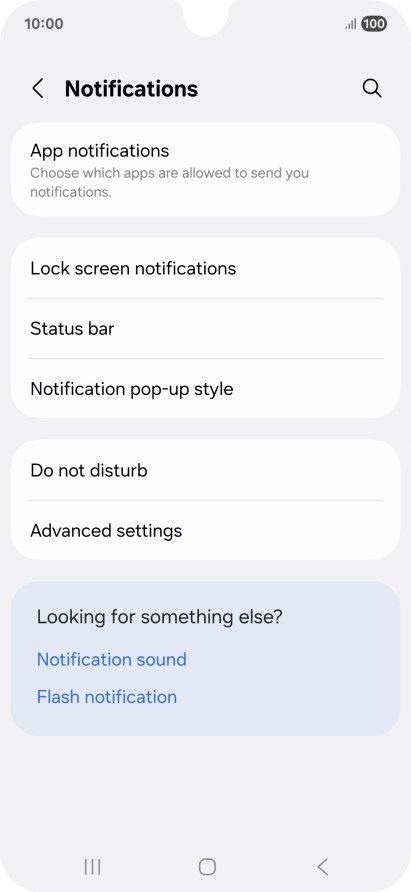Press App notifications.