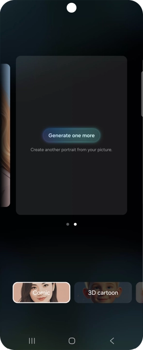 Press Generate one more to generate a new photo suggestion.