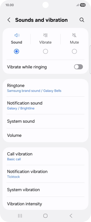 Press Notification sound.