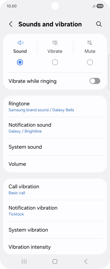 Press Notification sound.